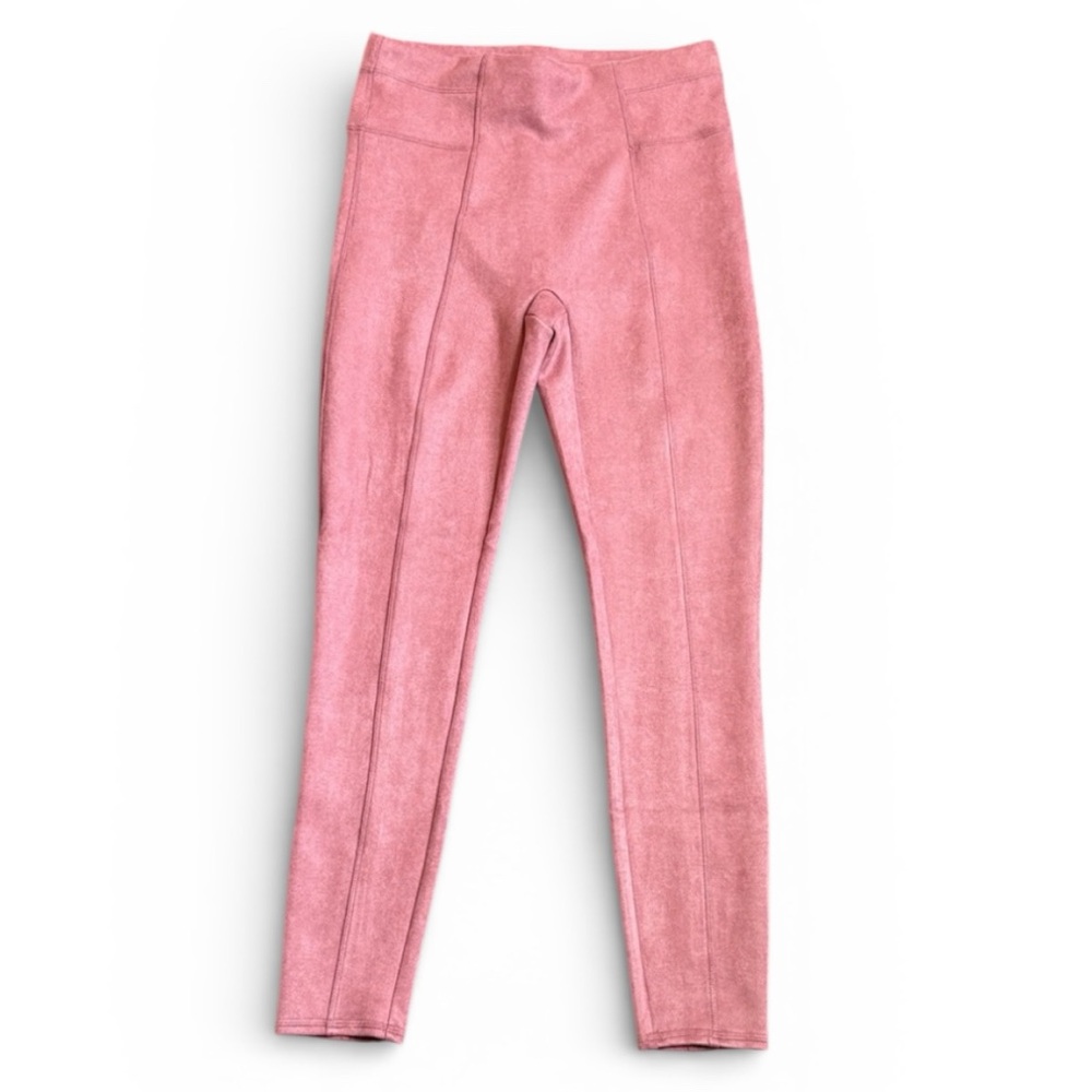 Spanx Faux Suede High Waisted Leggings Women’s M Rich Rose